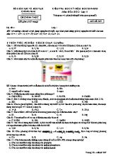 Đề kiểm tra học kỳ I môn Hóa học Lớp 11 - Mã đề 307 - Năm học 2019-2020 - Sở giáo dục và đào tạo Quảng Nam